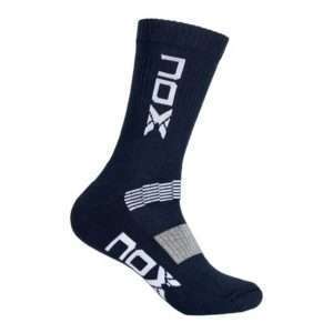 1881-CALCETIN NOX AZUL MARINO LOGO BLANCO