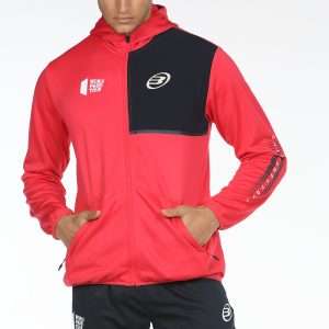 3402-SUDADERA BULLPADEL RODICOL CARMESI FLUOR