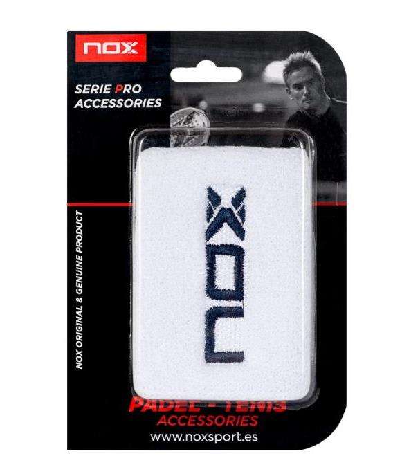 1876-MU‚¬EQUERA NOX JUMBO BLANCA LOGO AZUL MARINO X 2