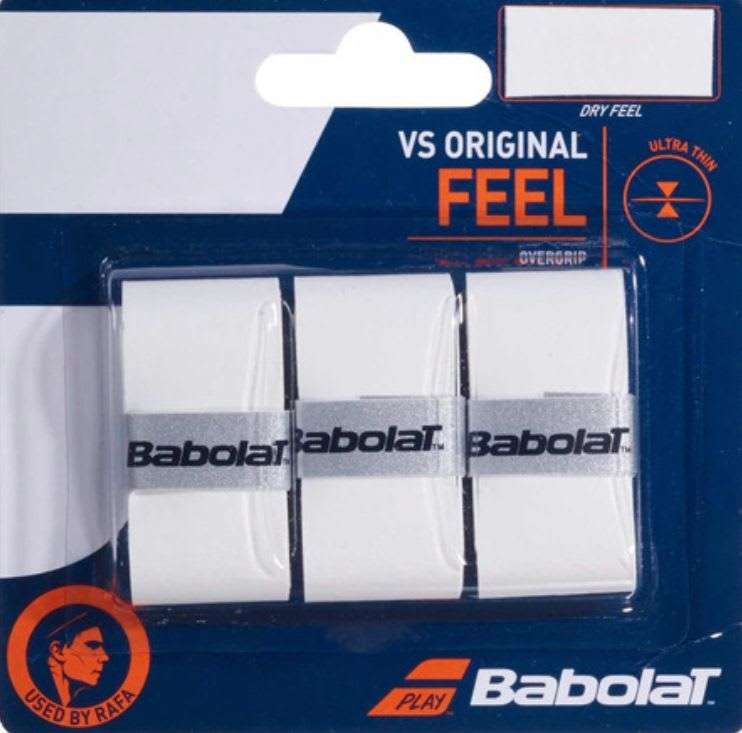 1870-OVERGRIP BABOLAT ORIGINAL FEEL BLANCO X 3