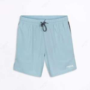 3698-SHORT NOX PRO AZUL CIELO LOGO BLANCO