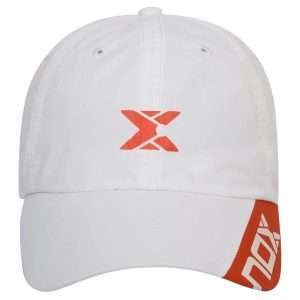 3123-GORRO NOX BLANCO LOGO ROJO