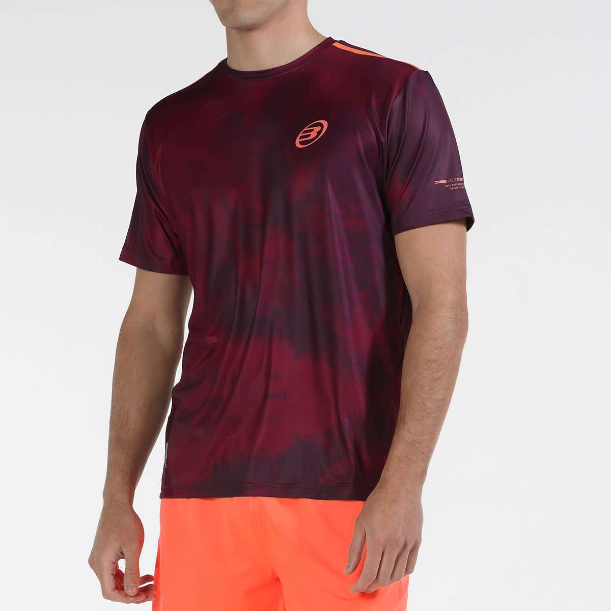 11873-CAMISETA BULLPADEL MOARE VINO BURDEO