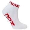 2186-CALCETIN NOX TOBILLERO BLANCO LOGO ROJO
