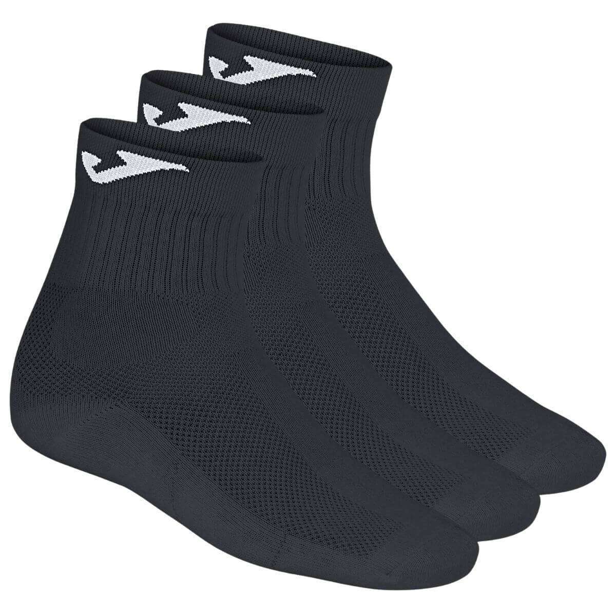 3660-CALCETN JOMA MEDIANO NEGRO PACK X3