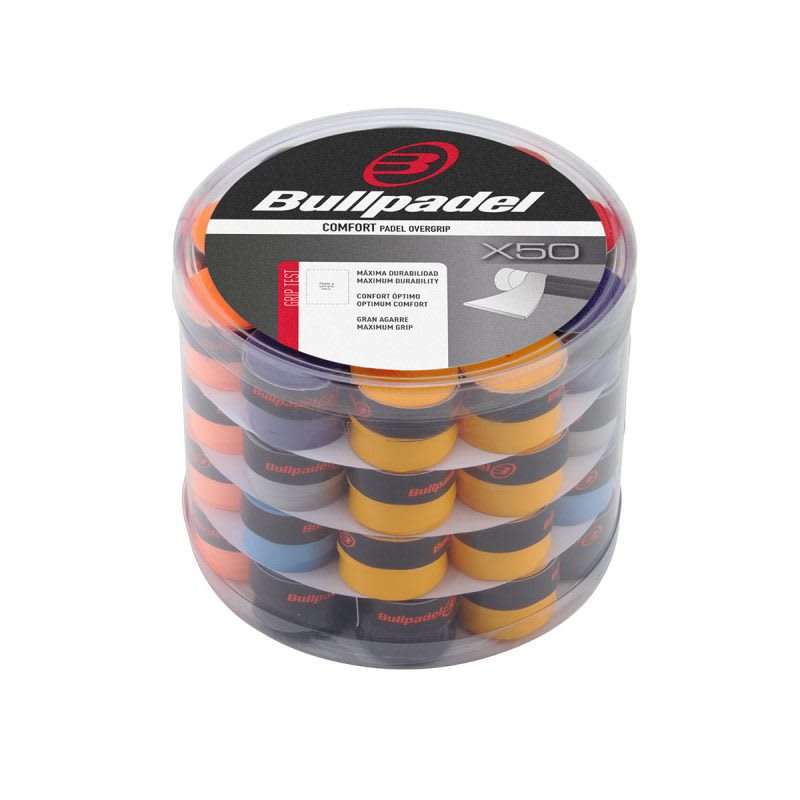 8970-TORTA OVERGRIP BULLPADEL COLORES VARIOS X50