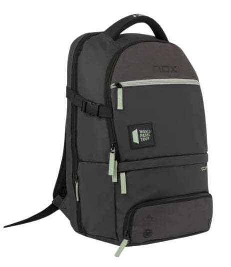 1705-MOCHILA NOX OPEN SERIES NEGRA LOGO CELESTE 2023 30 LITROS