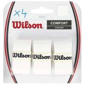 3003-PACK OVERGRIP WILSON PRO COMFORT BLANCO X4