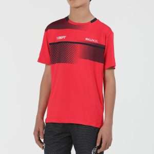 2806-CAMISETA BULLPADEL REDULLU JR CARMESI FLUOR TALLA 14