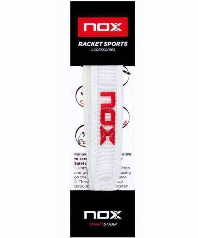 2090-CORD¢N NOX SMARTSTRAP BLANCO LOGO ROJO