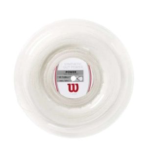 2242-CUERDA DE TENIS WILSON SYNTHETIC GUT POWER 17 BLANCO (ROLLO)