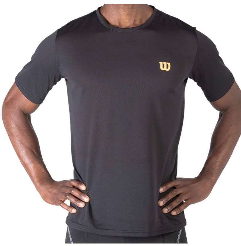 8877-CAMISETA WILSON PERFORADA NEGRO