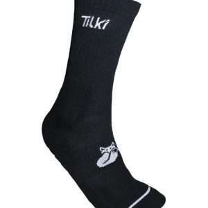 3881-CALCETIN TILKI D2 LARGO NEGRO/BLANCO