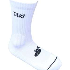 1854-CALCETIN TILKI D2 LARGO BLANCO/NEGRO