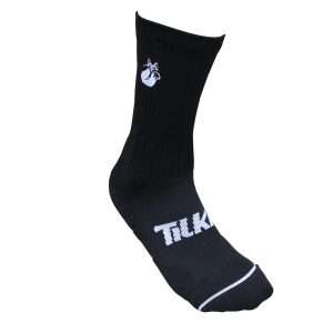 2288-CALCETIN TILKI D1 LARGO NEGRO/BLANCO