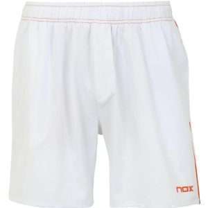 2899-SHORT NOX TEAM BLANCO LOGO ROJO