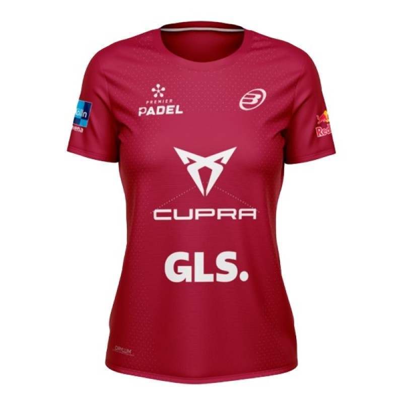 3633-CAMISETA BULLPADEL ETICO CEREZA