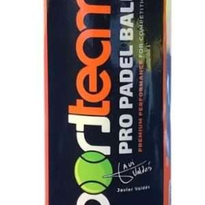 2228-TARRO DE PELOTAS DE PADEL SPORTTEAMS X3