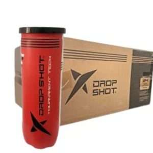 3007-CAJA DE PELOTAS DE PADEL DROPSHOT TOURNAMENT TECH ROJO