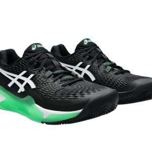 11921-ZAPATILLA ASICS GEL RESOLUTION 9 CLAY BLACK NEW LEAF