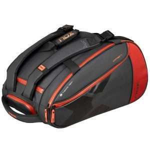 2294-PALETERO DE PADEL NOX LUXURY OPEN SERIES NEGRO/ROJO 2025