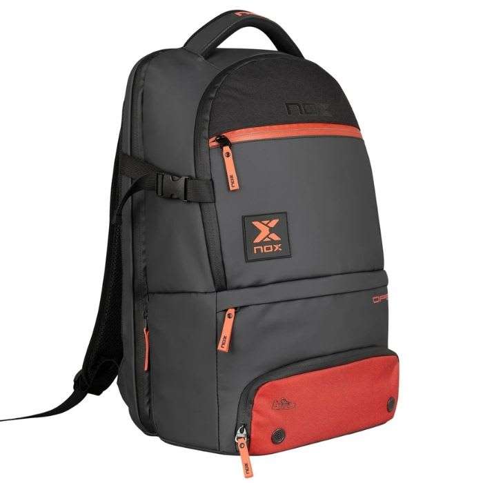 2222-MOCHILA DE PADEL NOX LUXURY OPEN SERIES NEGRO/ROJO 2025