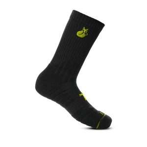 2193-CALCETIN TILKI D3 LARGO NEGRO/AMARILLO FLUOR