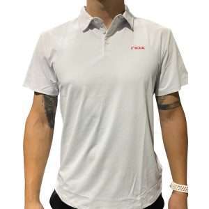 12155-CAMISETA NOX POLO HOMBRE TEAM REGULAR BLANCA