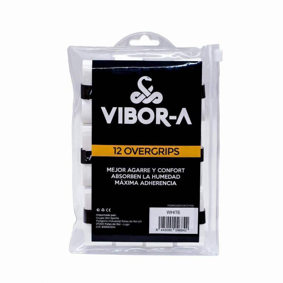 3786-OVERGRIP VIBORA BLANCO X12