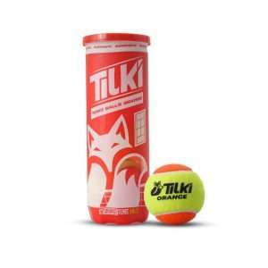 2975-TARRO DE PELOTA TILKI TENIS BOMBASTIC NARANJA X3