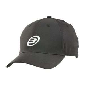 2893-GORRO BULLPADEL NEGRO LOGO BLANCO BPG251