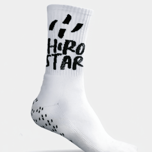 1607-CALCETIN HIROSTAR ANTIDESLIZANTES GRIP FORCE BLANCO
