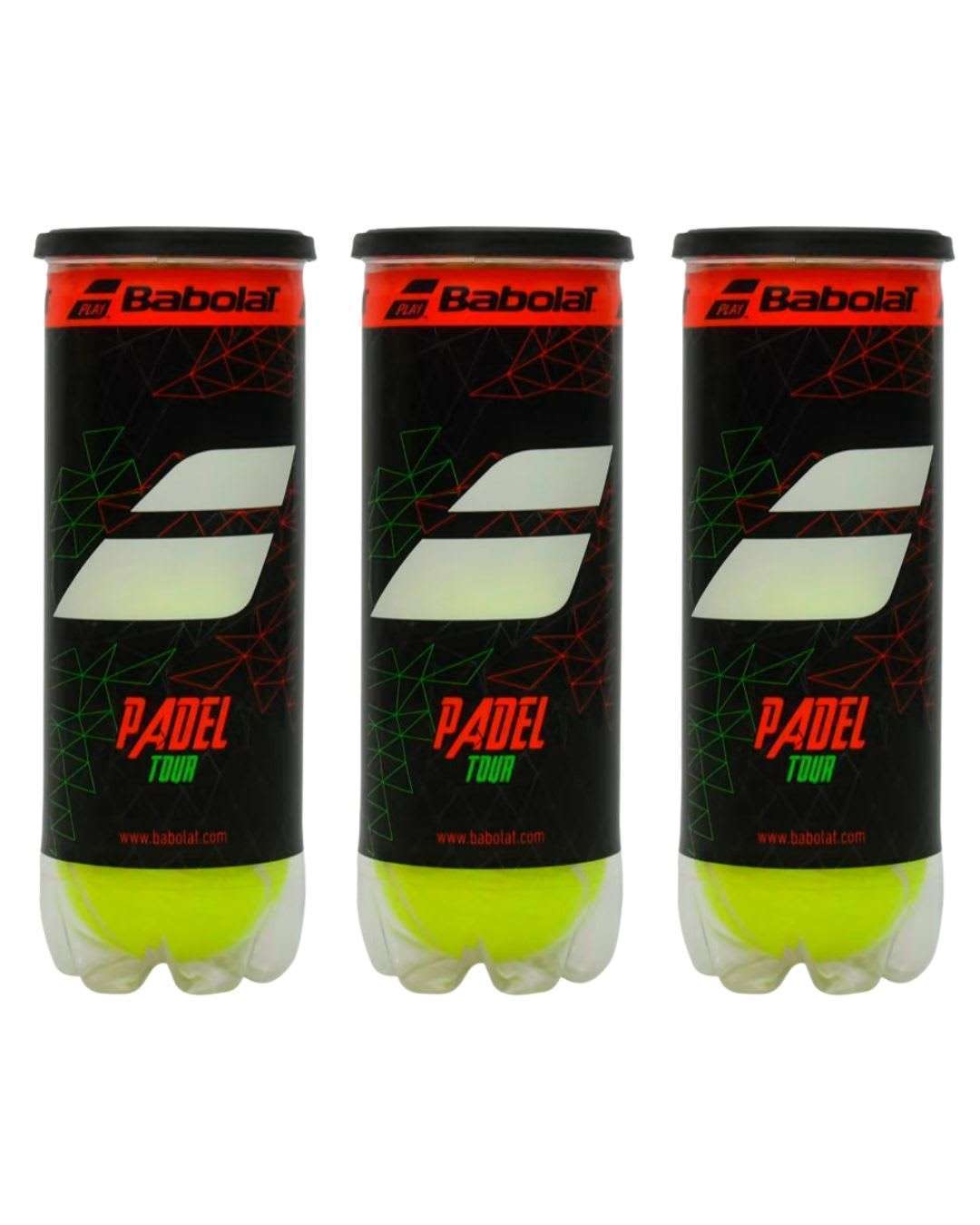 3809-PACK 3 TARROS DE PELOTA DE PADEL BABOLAT TOUR X3