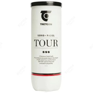 3606-TARRO DE PELOTAS TRETORN SERIE + PADEL TOUR X3
