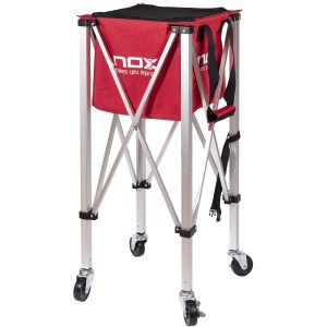 2255-CANASTO NOX PLEGABLE ROJO CON RUEDAS