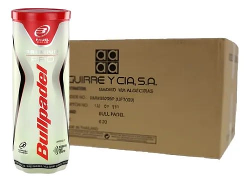 2725-CAJA DE PELOTAS DE PADEL BULLPADEL PREMIUM PRO X24 TARROS