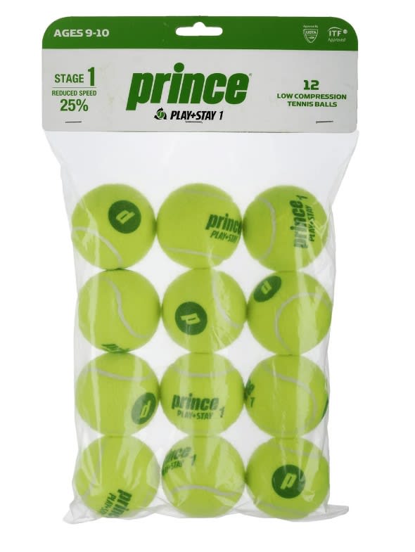 2333-BOLSA DE PELOTA PRINCE PLAY AND STAY STAGE 1 X12
