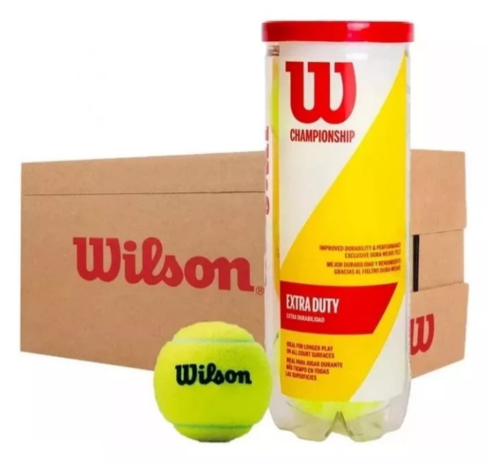 1945-CAJA DE PELOTAS DE TENIS WILSON EXTRA DUTY X24 TARROS
