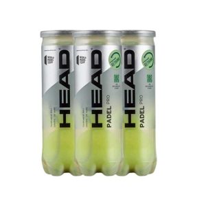 2003-PACK 3 TARROS DE PELOTAS HEAD PADEL PRO X3 C/U