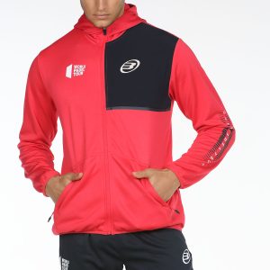3402-SUDADERA BULLPADEL RODICOL CARMESI FLUOR