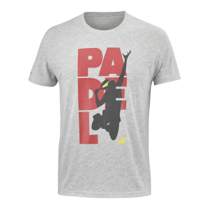 7846-POLERA BABOLAT ALGODON PADEL GRIS