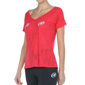 12160-CAMISETA BULLPADEL RAPOLAN CARMESI FLUOR