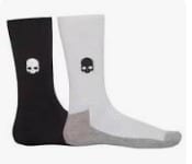 3590-PACK CALCETIN HYDROGEN NEGRO-BLANCO UNISEX X2