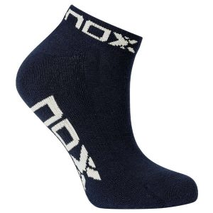 3635-CALCETIN NOX TOBILLERO AZUL MARINO LOGO BLANCO
