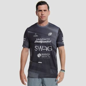 12154-CAMISETA BULLPADEL ADULA NEGRO (PAQUITO NAVARRO)