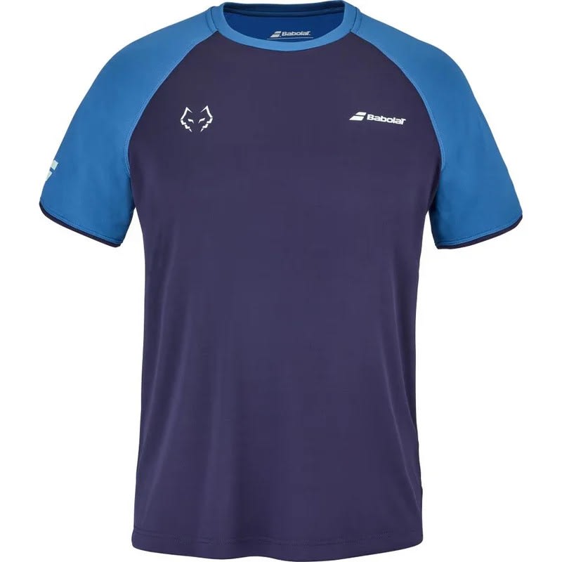 8728-CAMISETA BABOLAT CREW NECK TEE LEBRON AZUL OSCURO